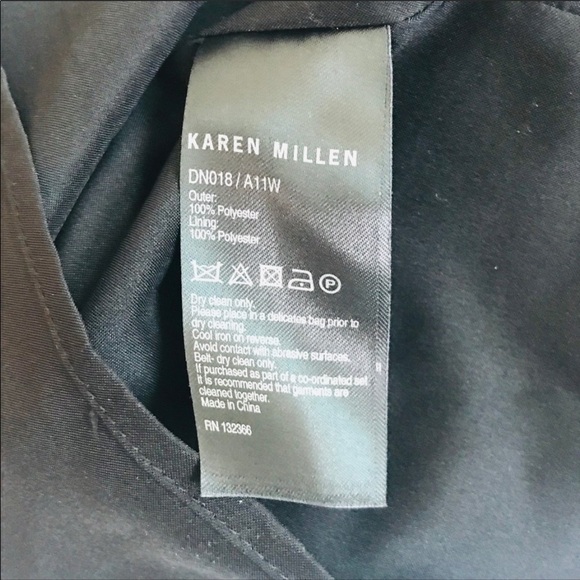 KAREN MILLEN Patterned Wrap Dress Size 2 - Picture 6 of 6